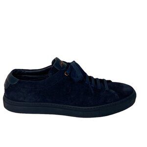 GoodMan Brand Blue‎ Suede Sneakers Size 8 Edge Leather Made In Italy Nordstrom